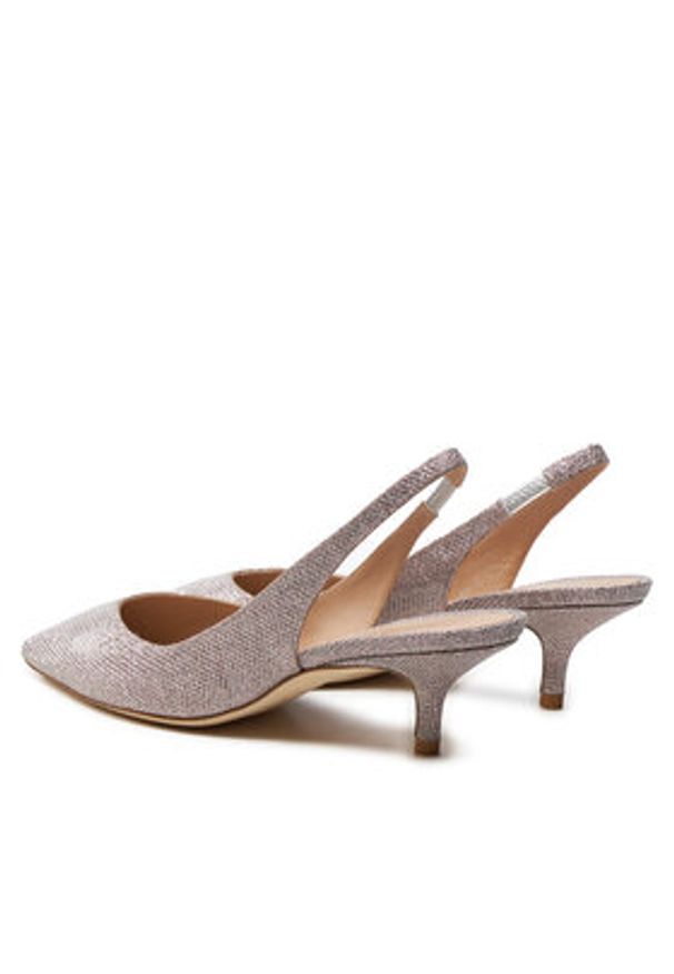 Stuart Weitzman Sandały Eva 50 Slingback SI722 Różowy. Kolor: różowy. Materiał: materiał