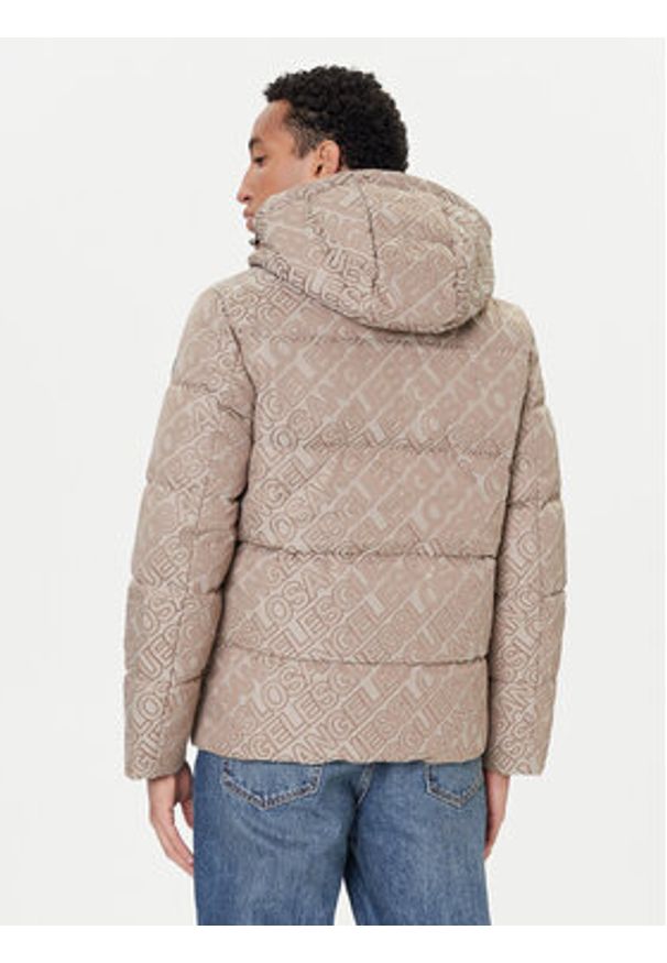 Guess Kurtka zimowa M5BL2D W2752 Beżowy Regular Fit. Kolor: beżowy. Materiał: syntetyk. Sezon: zima