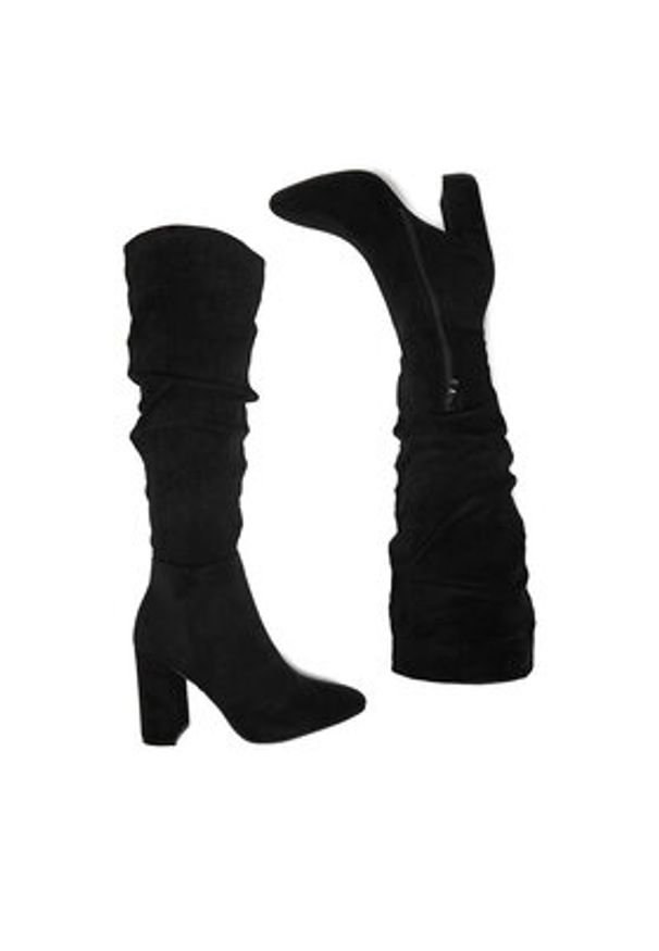 DeeZee Kozaki SQ856-2-BLACK SU Czarny. Kolor: czarny. Materiał: materiał