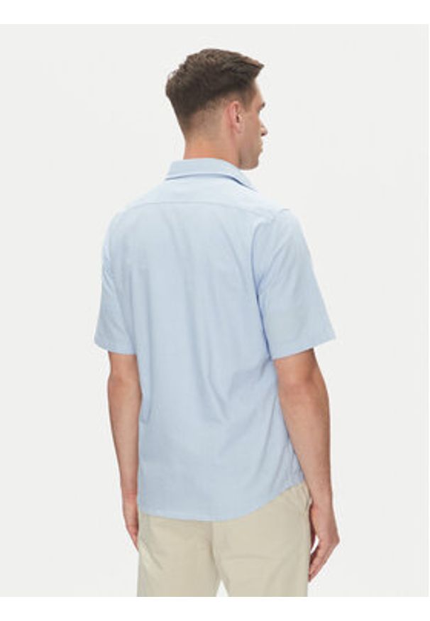 BOSS Koszula Rash_2 50537332 Błękitny Regular Fit. Kolor: niebieski. Materiał: bawełna