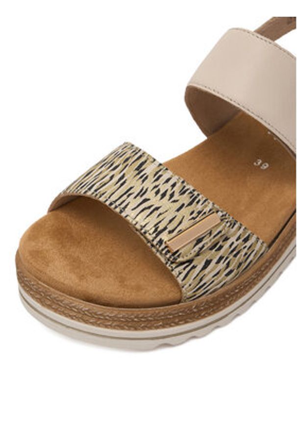 Remonte Sandały CEO-D0Q59-60 Beżowy. Kolor: beżowy. Materiał: skóra