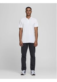 Jack & Jones - Jack&Jones Polo Basic 12136516 Biały Slim Fit. Typ kołnierza: polo. Kolor: biały. Materiał: bawełna #6