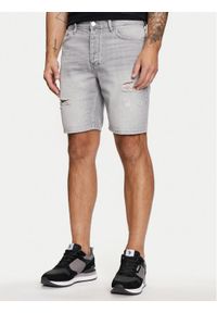 Only & Sons Szorty jeansowe Edge 22029639 Szary Straight Fit. Kolor: szary. Materiał: bawełna