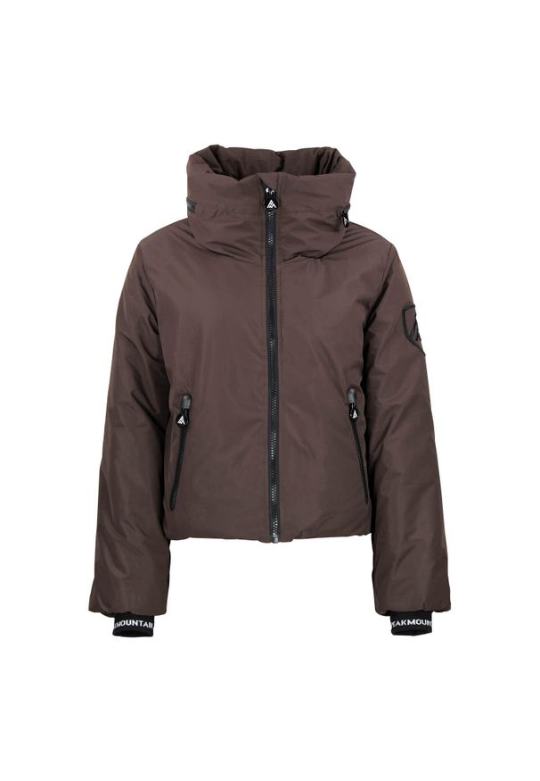 PEAK MOUNTAIN - Kurtka damska Peak Mountain Ally. Kolor: brązowy. Sezon: zima. Sport: narciarstwo