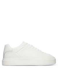 Calvin Klein Sneakersy Beasket Cup Oxf Lup Hf Aop Lth HM0HM02132 Biały. Kolor: biały. Materiał: skóra #1