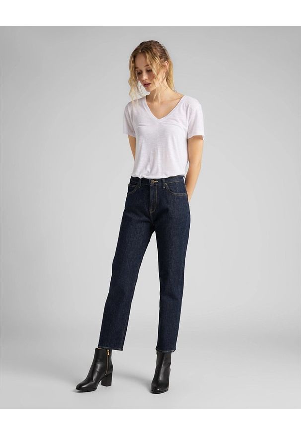 Lee - LEE CAROL DAMSKIE SPODNIE JEANSOWE NEW STRAIGHT L30UPO36 112106795