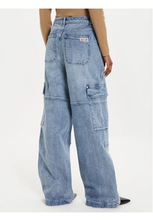 MICHAEL Michael Kors Jeansy MT4905HEB1 Niebieski Wide Leg. Kolor: niebieski