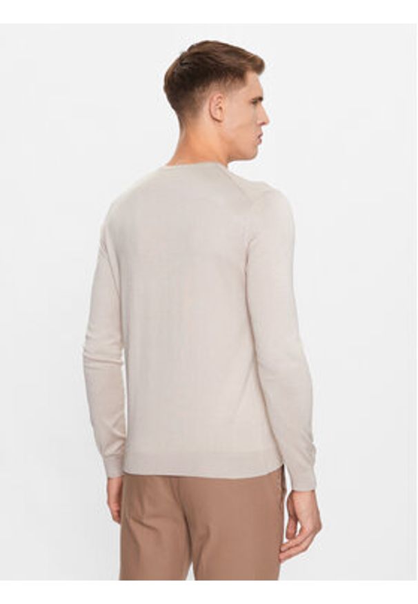 Only & Sons Sweter 22020088 Beżowy Regular Fit. Kolor: beżowy. Materiał: wiskoza