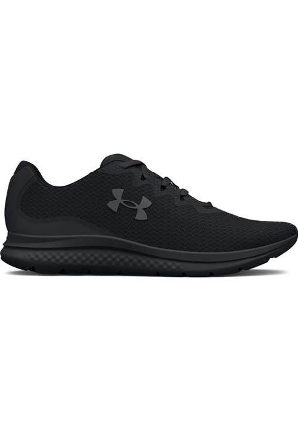 Buty treningowe męskie Under Armour Charged Impulse 3. Zapięcie: sznurówki. Kolor: czarny. Materiał: guma, materiał, tkanina, syntetyk. Szerokość cholewki: normalna