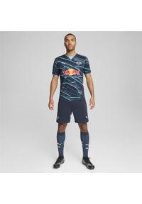 Puma - Męskie szorty RB Leipzig PUMA Dark Night Hero Blue. Kolor: niebieski