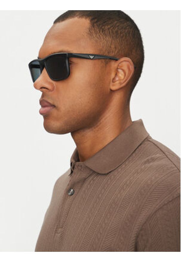 Emporio Armani Okulary przeciwsłoneczne 0EA4234U 5001T357 Czarny. Kolor: czarny