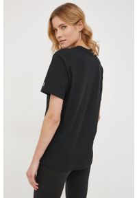Champion T-shirt bawełniany 114696 kolor czarny. Okazja: na co dzień. Kolor: czarny. Materiał: bawełna. Wzór: aplikacja. Styl: casual #4