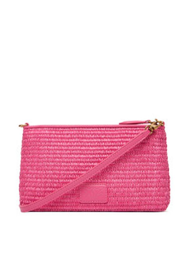 Pinko - PINKO Torebka Flat Horizontal Mini PE 25 PCPL 104277 A2CF Różowy. Kolor: różowy. Materiał: skórzane