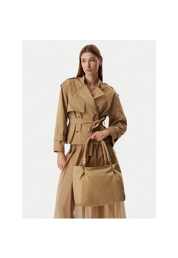 Love Moschino - Torebka LOVE MOSCHINO. Kolor: beżowy