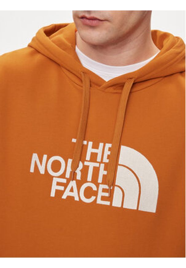 The North Face Bluza Light Drew Peak NF00A0TE Pomarańczowy Regular Fit. Kolor: pomarańczowy. Materiał: bawełna