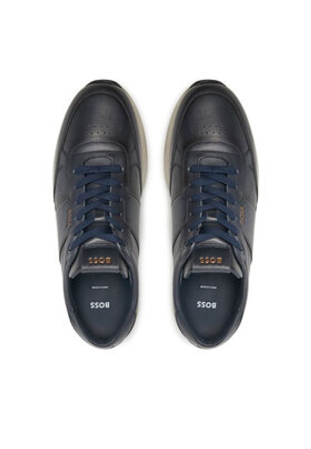 BOSS - Boss Sneakersy Jace 50529502 Granatowy. Kolor: niebieski. Materiał: skóra