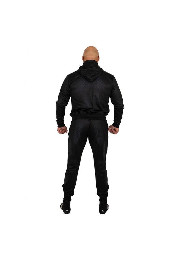 Dres sportowy męski EXTREME HOBBY BLACK ARMOUR. Kolor: czarny. Materiał: poliester, dresówka