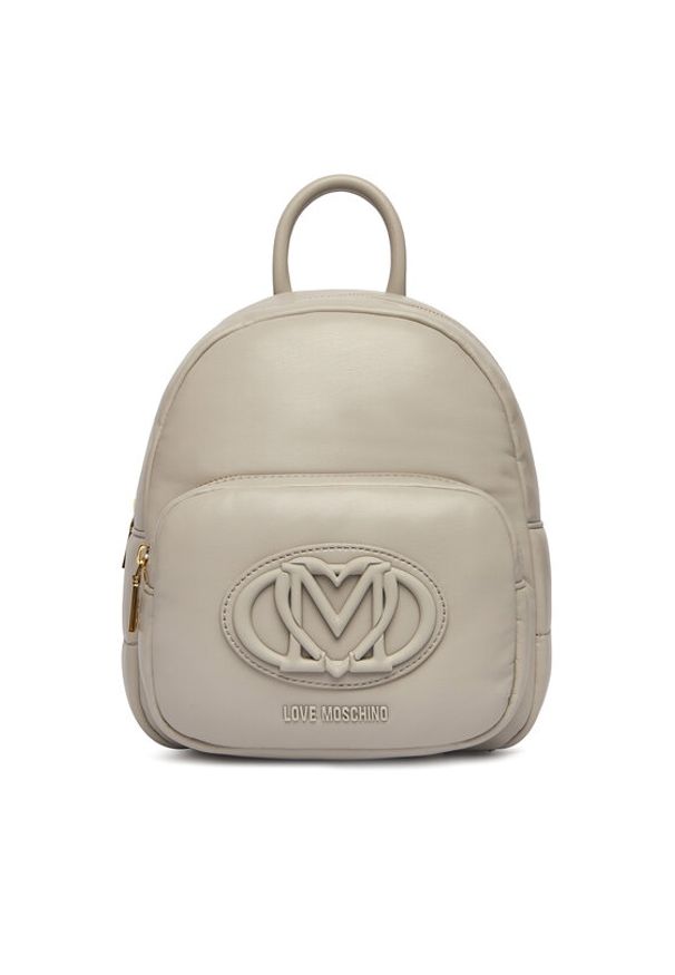 Love Moschino - LOVE MOSCHINO Plecak JC4332PP0OKM0101 Szary. Kolor: szary. Materiał: skóra