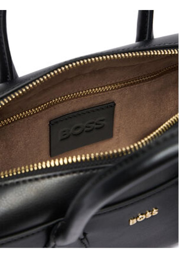 BOSS Torebka 50557995 Czarny. Kolor: czarny. Materiał: skórzane