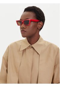 Pieces Okulary przeciwsłoneczne Pctrine Sunglass Box 175942 Czerwony. Kolor: czerwony. Materiał: syntetyk #3