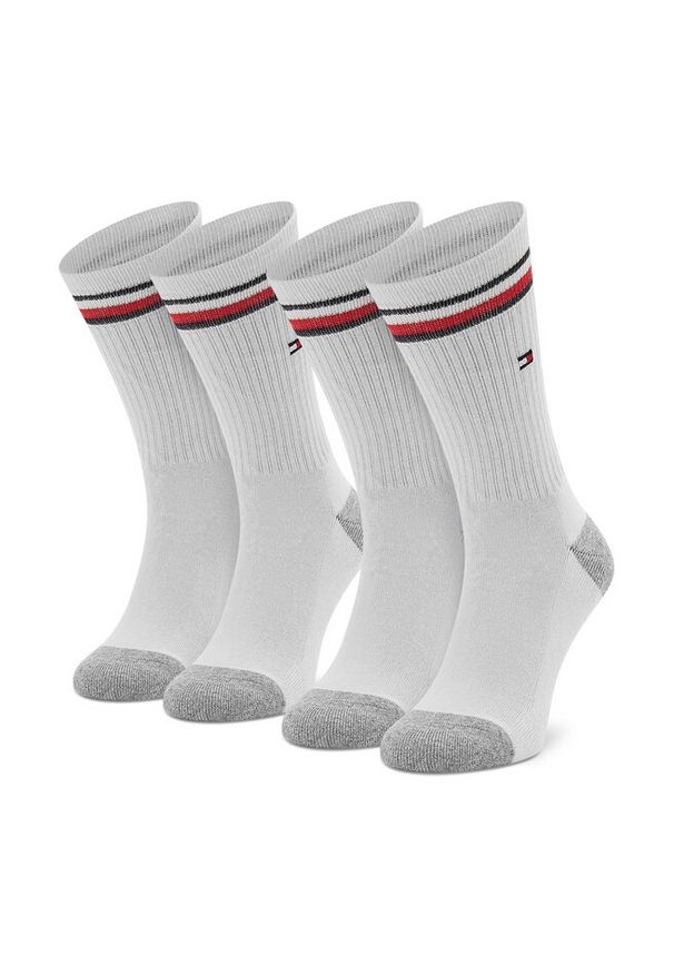 TOMMY HILFIGER - Zestaw 2 par wysokich skarpet dziecięcych Tommy Hilfiger. Kolor: biały