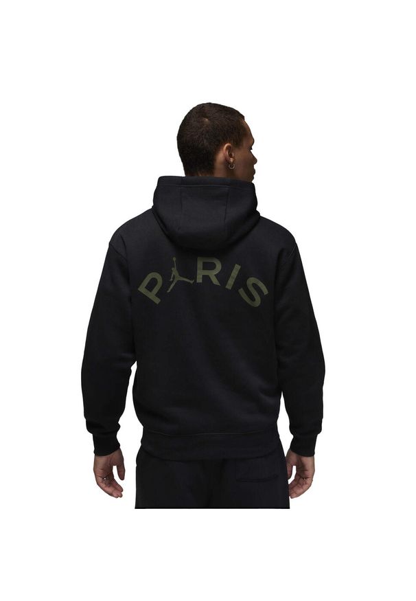 Nike - Męska Bluza Z Kapturem Jordan Paris Saint Germain FC. Typ kołnierza: kaptur. Kolor: czarny