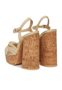 DeeZee Sandały WX2015-S-3RM Beżowy. Kolor: beżowy. Materiał: materiał