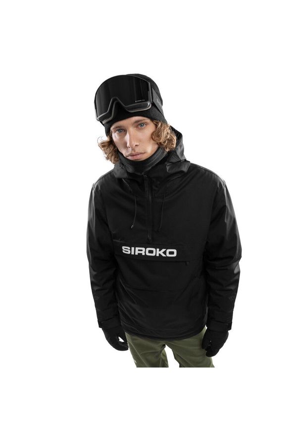 SIROKO - Kurtka snowboardowa męska W6 Bruson. Kolor: czarny. Sezon: zima. Sport: snowboard