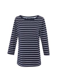 Regatta - T-shirt Damski W Paski Baylette II. Kolor: biały, niebieski, wielokolorowy. Wzór: paski