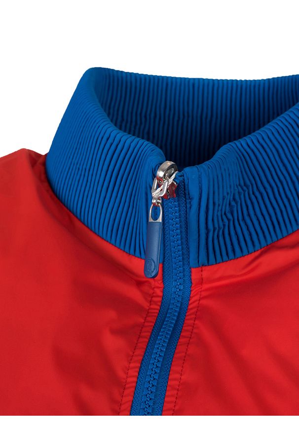 Bikkembergs Bezrękawnik "Two-Side" | C H 037 01 T 9473 | Mężczyzna | Czerwony, Niebieski. Okazja: na co dzień. Typ kołnierza: kołnierzyk stójkowy. Kolor: czerwony, wielokolorowy, niebieski. Materiał: poliester. Długość rękawa: bez rękawów. Wzór: nadruk. Styl: casual