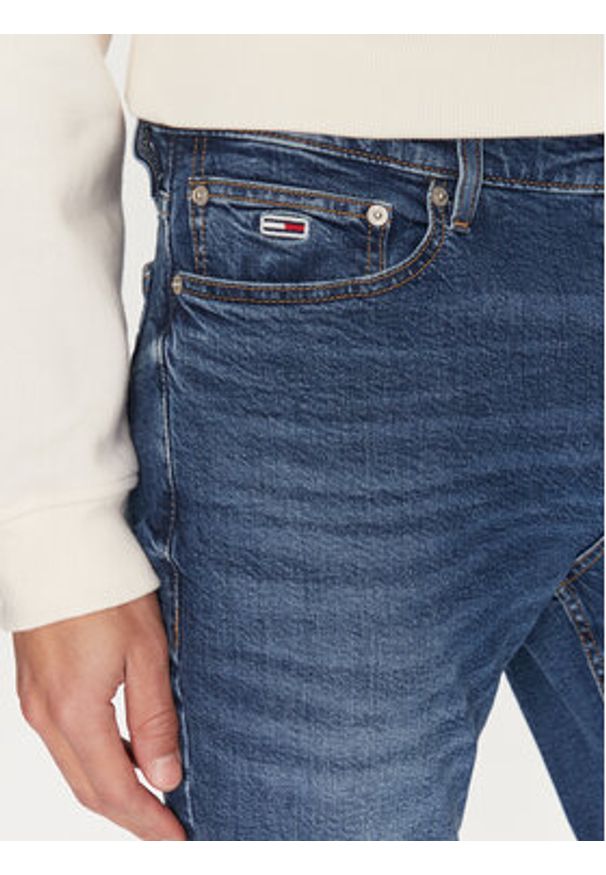 Tommy Jeans Jeansy Ryan DM0DM20559 Granatowy Slim Fit. Kolor: niebieski