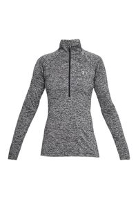 Bluza fitness damska Under Armour Tech 1/2 Zip - Twist. Kolor: czarny. Sport: fitness #1