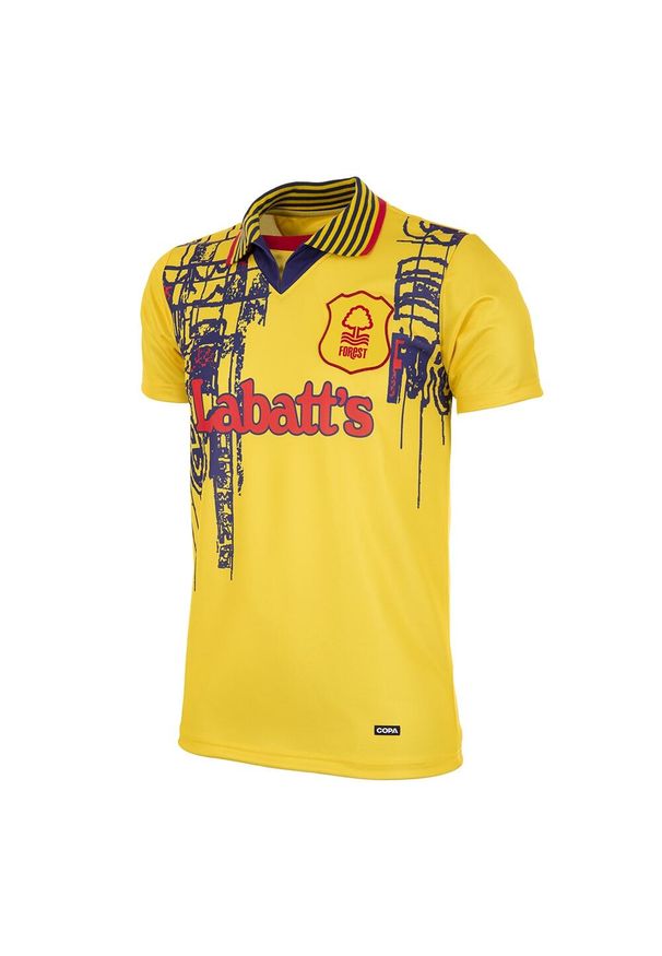 COPA FOOTBALL - Koszulka piłkarska retro - dorosły - Nottingham Forest 1995-1997 - Żółty. Kolor: żółty. Sport: piłka nożna