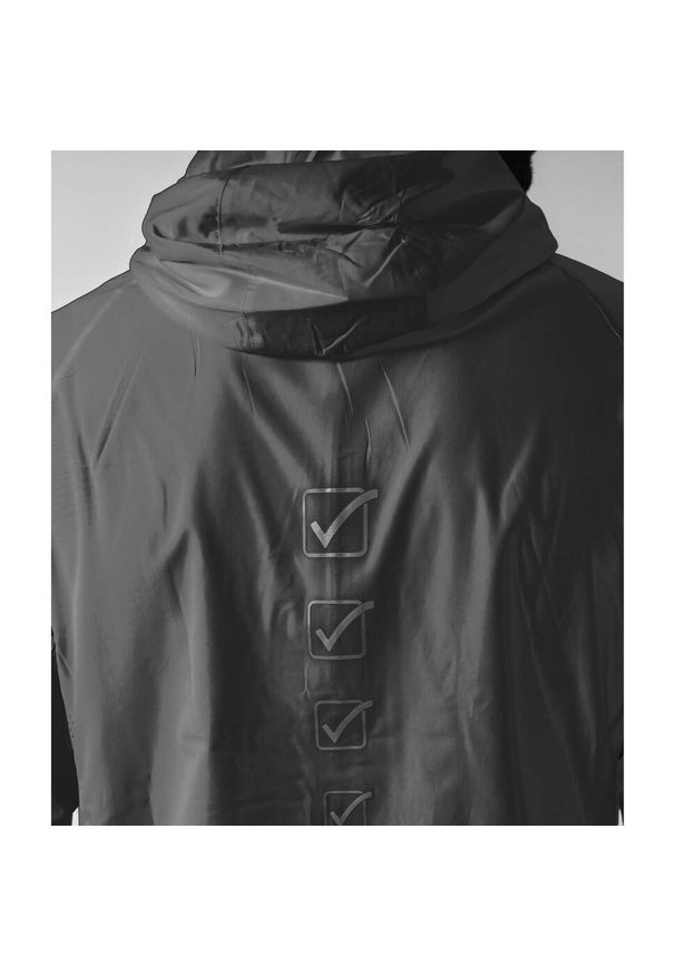 Kurtka wodoodporna z kapturem Givova. Typ kołnierza: kaptur. Kolor: czarny