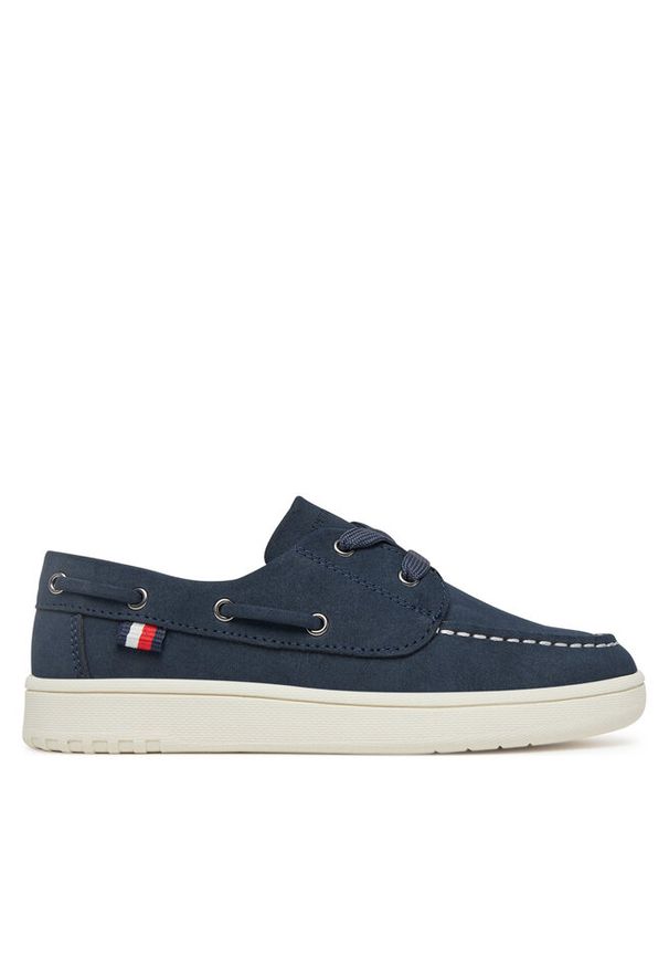 TOMMY HILFIGER - Półbuty Tommy Hilfiger. Kolor: niebieski