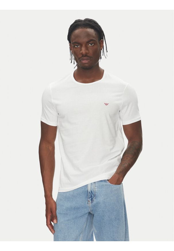 Emporio Armani Underwear Komplet 2 t-shirtów EM000391 AF10800 MC079 Kolorowy Regular Fit. Materiał: bawełna. Wzór: kolorowy