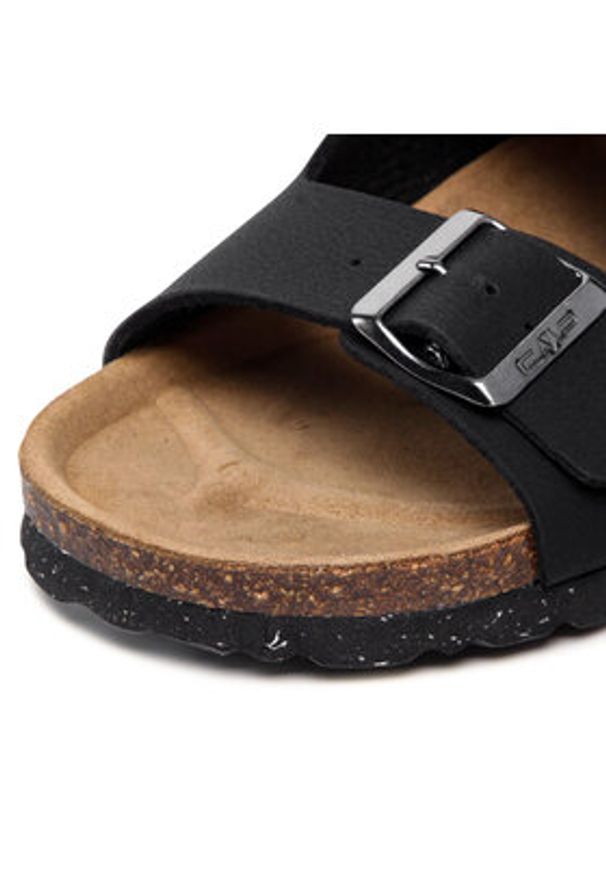 CMP Sandały Eco Keidha Slipper 3Q91027 Czarny. Kolor: czarny. Materiał: skóra
