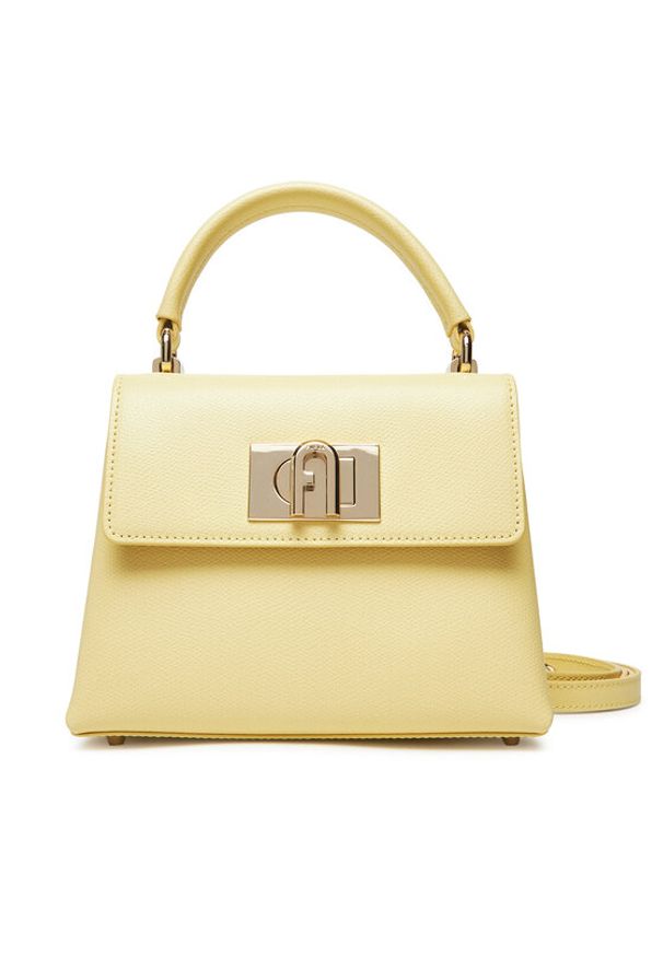 Furla Torebka 1927 WB00109 ARE000 3684S Żółty. Kolor: żółty. Materiał: skórzane