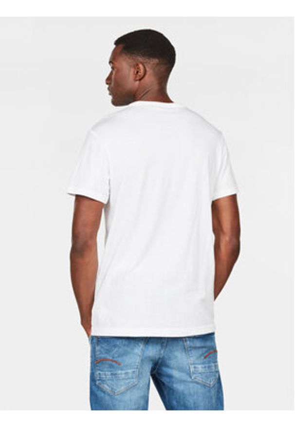G-Star RAW - G-Star Raw T-Shirt Holorn D08512-8415 Biały Regular Fit. Kolor: biały. Materiał: bawełna