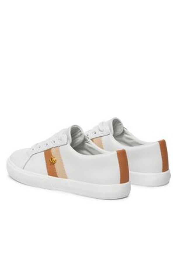 Lauren Ralph Lauren Sneakersy Janson II 802925365001 Biały. Kolor: biały. Materiał: skóra
