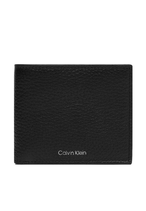 Calvin Klein Portfel LV04D1138G Czarny. Kolor: czarny. Materiał: skóra