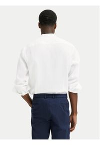 Bugatti Koszula 9550-78900C Biały Casual Fit. Okazja: na co dzień. Kolor: biały. Materiał: len. Styl: casual #5