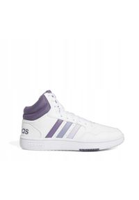 Adidas - Buty do chodzenia damskie adidas Hoops 3.0 MID W. Kolor: biały. Materiał: materiał. Sport: turystyka piesza #1