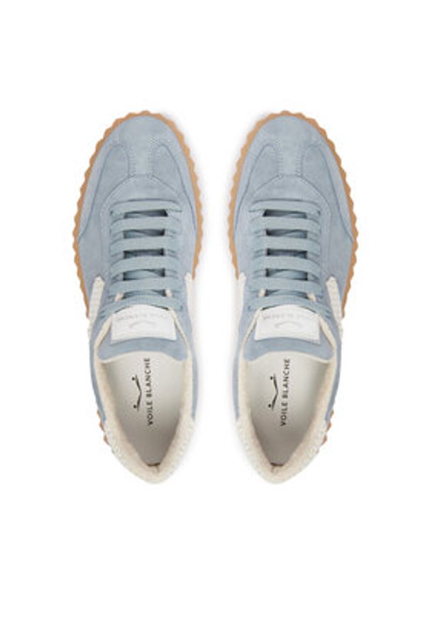 Voile Blanche Sneakersy 2019815 Niebieski. Kolor: niebieski. Materiał: skóra, zamsz