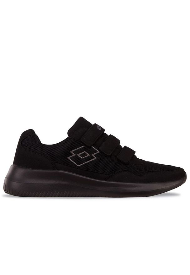 LOTTO - Buty unisex Lotto Connect VL OC 2400361U-1119 - czarne. Zapięcie: rzepy. Kolor: czarny. Materiał: materiał, tkanina, guma. Szerokość cholewki: normalna