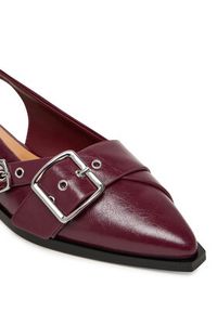 Steve Madden Baleriny SM11003901 Bordowy. Kolor: czerwony. Materiał: skóra #6