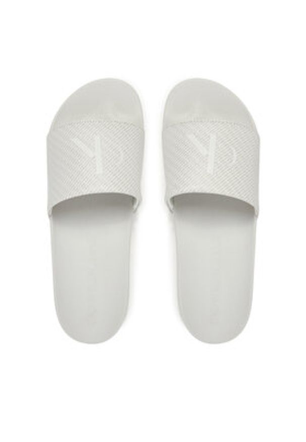 Calvin Klein Jeans Klapki Slide Aop Print YM0YM01269 Szary. Kolor: szary. Wzór: nadruk