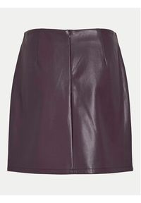 Vila Spódnica z imitacji skóry Paz 14102686 Fioletowy Slim Fit. Kolor: fioletowy. Materiał: skóra #5