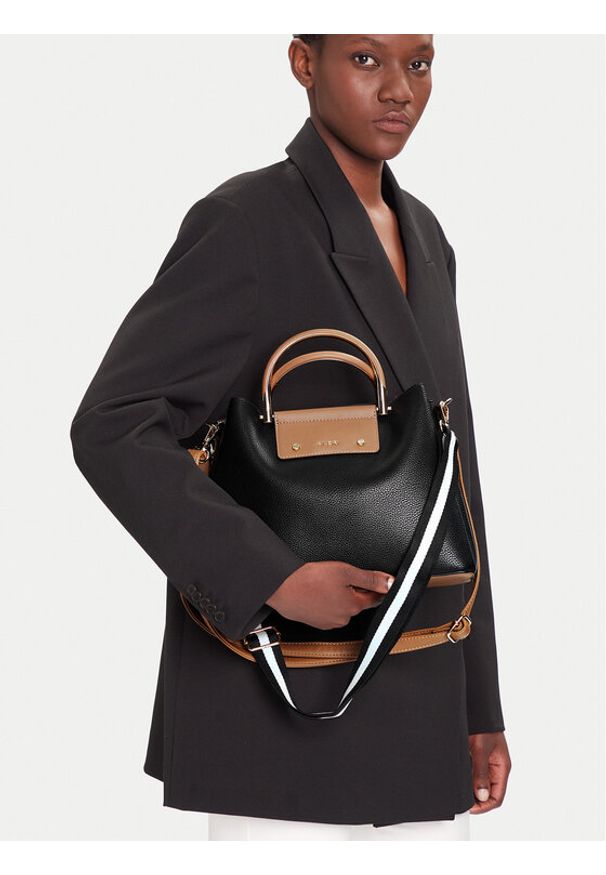 Aldo Torebka Sloana 13629997 Czarny. Kolor: czarny. Materiał: skórzane