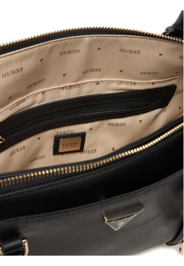 Guess Torebka Daryna II HWVG72 08060 Czarny. Kolor: czarny. Materiał: skórzane